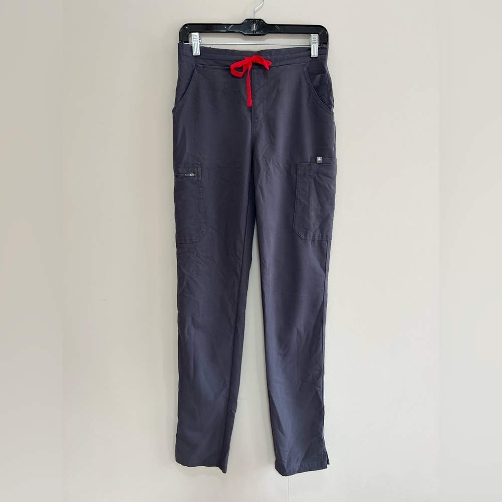 FIGS Yola Skinny Scrub Pants in Charcoal Grey (PO# 1873), size XS/T - Picture 2 of 9